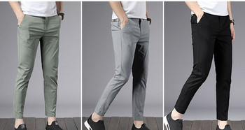 Мъжки прав панталон с джобове