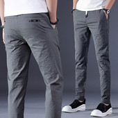 Pavasario-vasaros plonos kelnės su kišenėmis