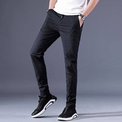 Pavasario-vasaros plonos kelnės su kišenėmis