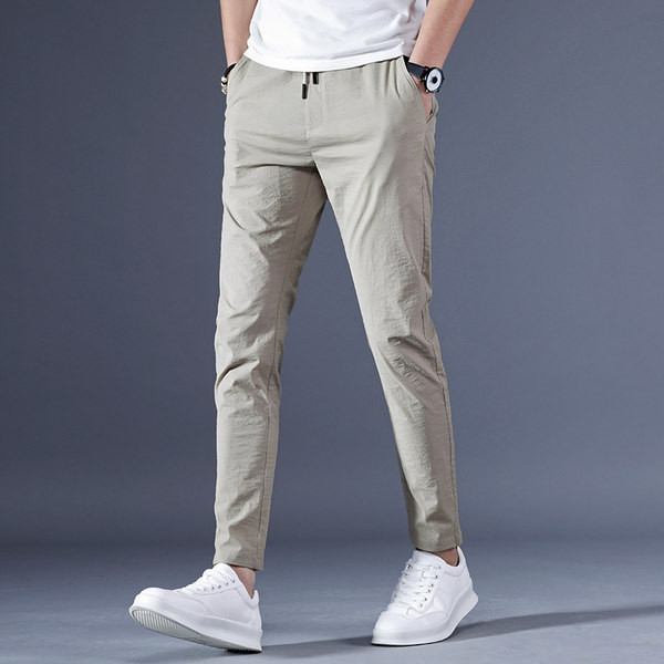 Pavasario-vasaros plonos kelnės su kišenėmis