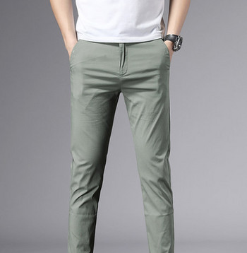 Ανδρικό μοντέρνο παντελόνι με τσέπες σε πολλά χρώματα