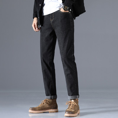 Meeste teksad sügiseks ja talveks, sirge mudel - sooja voodriga või ilma