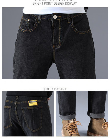 Meeste teksad sügiseks ja talveks, sirge mudel - sooja voodriga või ilma