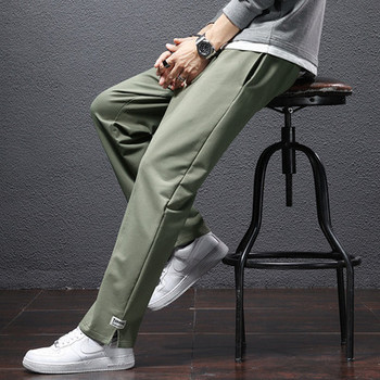 Ανδρικό παντελόνι casual με τσέπες - ίσιο μοντέλο