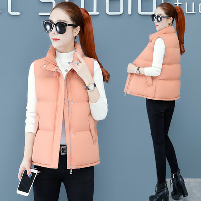 Vesta casual dama cu guler inalt si fermoar si nasturi