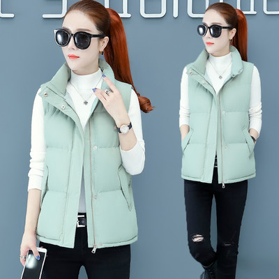 Vesta casual dama cu guler inalt si fermoar si nasturi