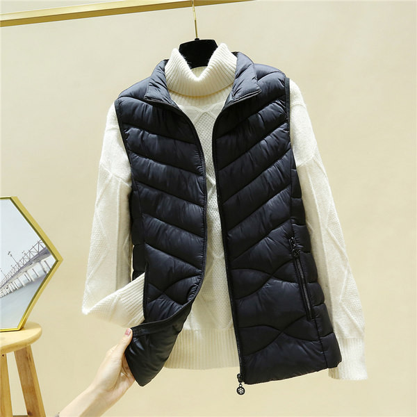 Vesta toamna-iarna model montata cu fermoar