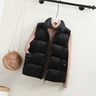 Vesta de dama model nou din catifea cu buzunare