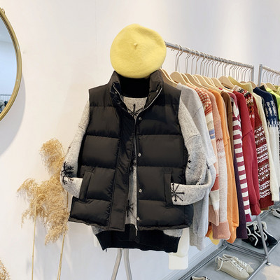 Vesta casual cu fermoar si nasturi pentru femei