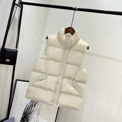 Vesta groasa de iarna cu guler inalt