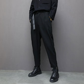 Novi model muških širokih hlača u crnoj boji