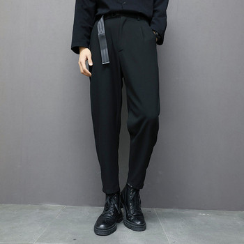 Нов модел мъжки широк панталон в черен цвят 