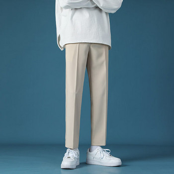 Модерен мъжки прав панталон с джобове -няколко цвята