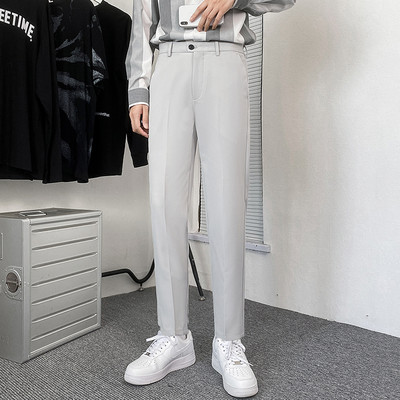 Pantaloni casual barbatesti potriviti pentru toamna si iarna - model drept