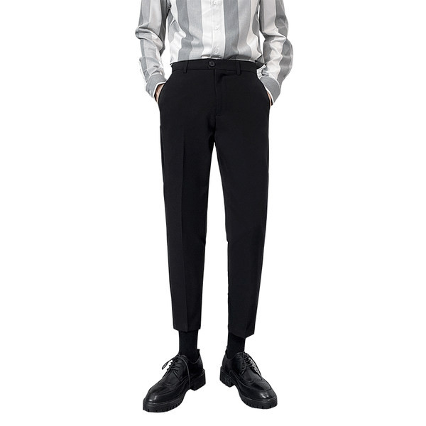 Pantaloni casual barbatesti potriviti pentru toamna si iarna - model drept