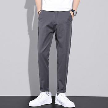 Мъжки модерен панталон с джобове- 9/10 дължина