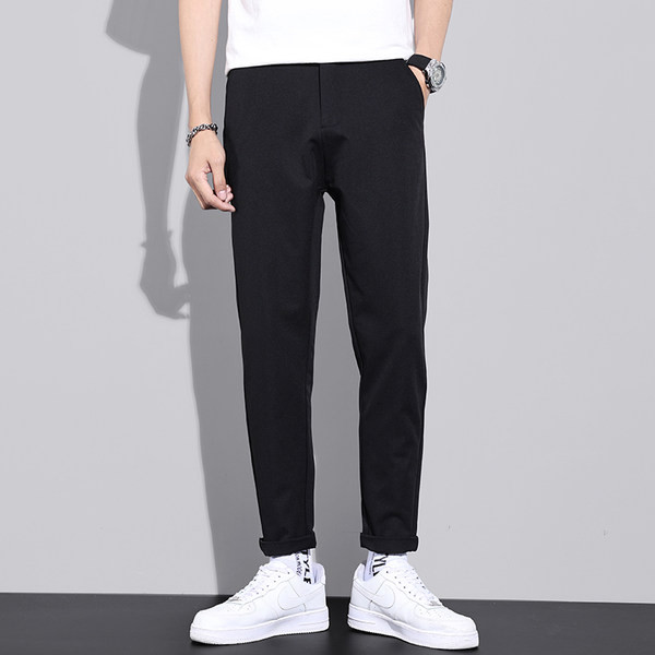 Pantaloni moderni pentru barbati cu buzunare - lungime 9/10