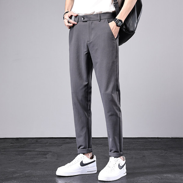 Pantaloni moderni pentru bărbați cu buzunare - mai multe culori