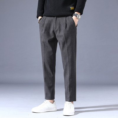 Muške jesensko-zimske hlače, ravni model - sa ili bez tople postave