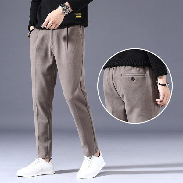 Muške jesensko-zimske hlače, ravni model - sa ili bez tople postave