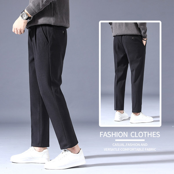 Muške jesensko-zimske hlače, ravni model - sa ili bez tople postave