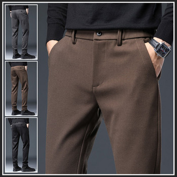 Зимни мъжки панталони с джобове 