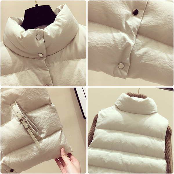 Vesta de toamna iarna cu nasturi si gluga