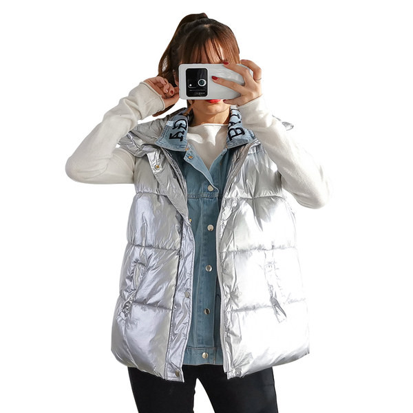 Vesta de dama cu guler inalt nasturi si buzunare