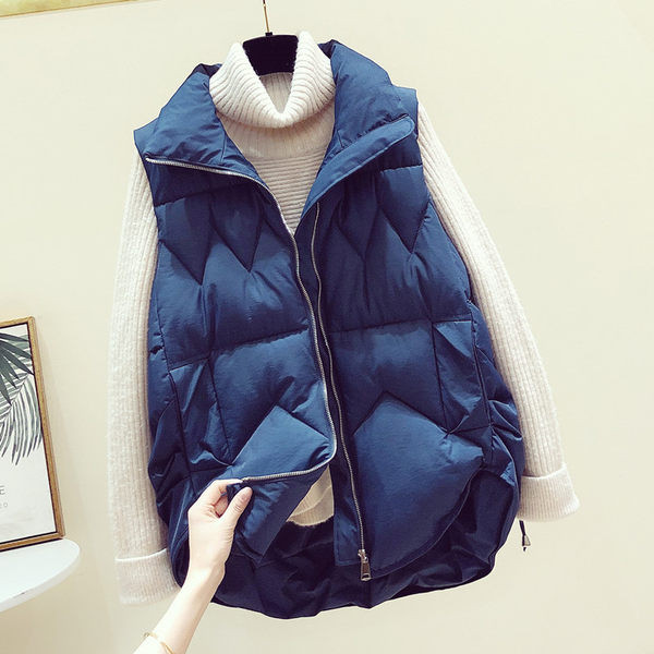 Vesta casual dama cu guler inalt