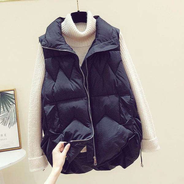 Vesta casual dama cu guler inalt