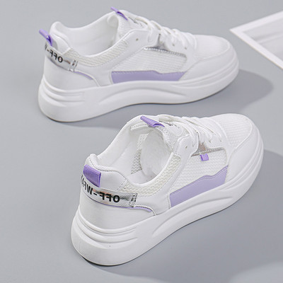 Adidași casual damă cu plasă și inscripție