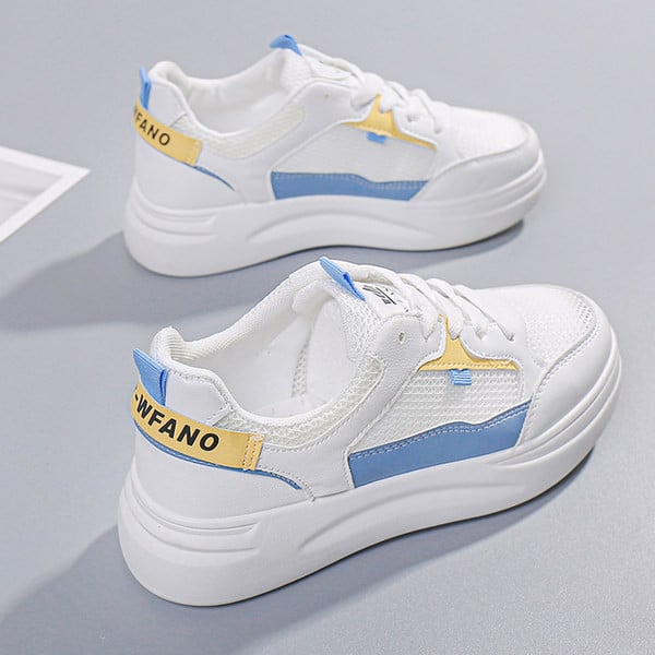 Adidași casual damă cu plasă și inscripție