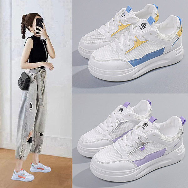 Adidași casual damă cu plasă și inscripție