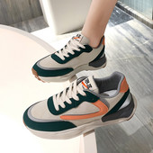 Tenisi actuali din piele artificială cu inscripție pentru femei