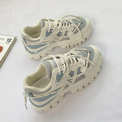 Tenisi de dama topici din piele ecologica cu sireturi