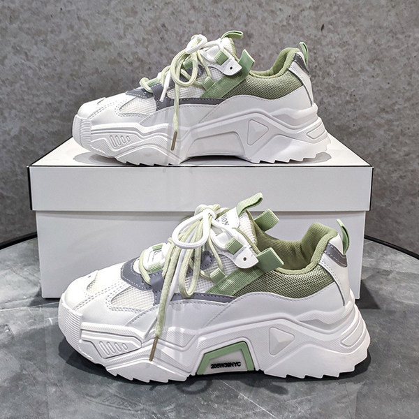 Adidași de damă cu talpă înaltă plată în trei culori