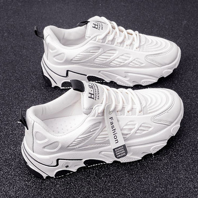 Adidași casual damă cu talpă plată din piele ecologică