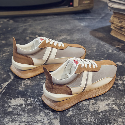 Adidasi moderni de dama din piele ecologica cu sireturi