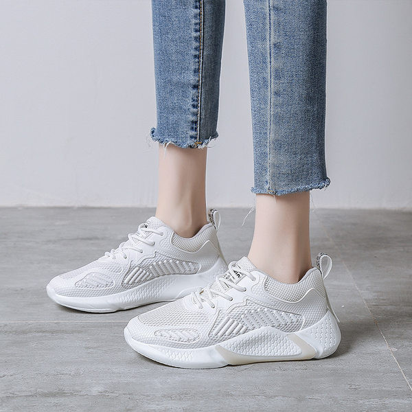 Ležerne ženske tenisice od mreže u tri boje