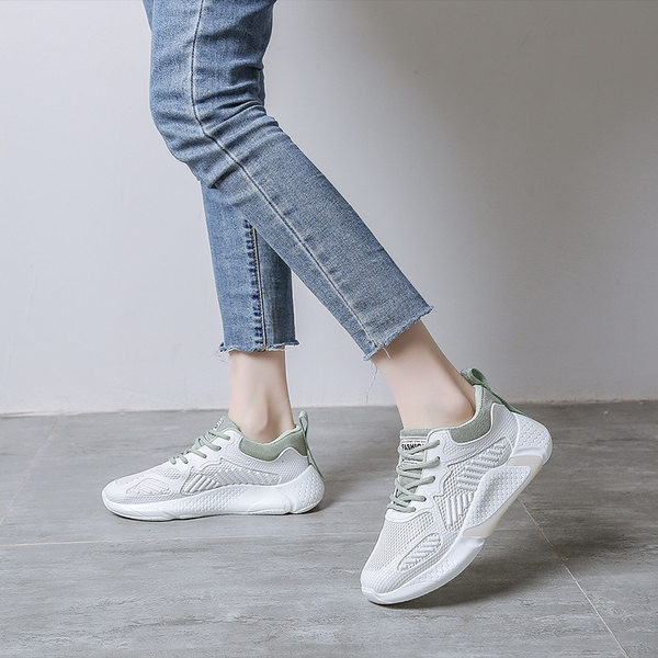 Ležerne ženske tenisice od mreže u tri boje