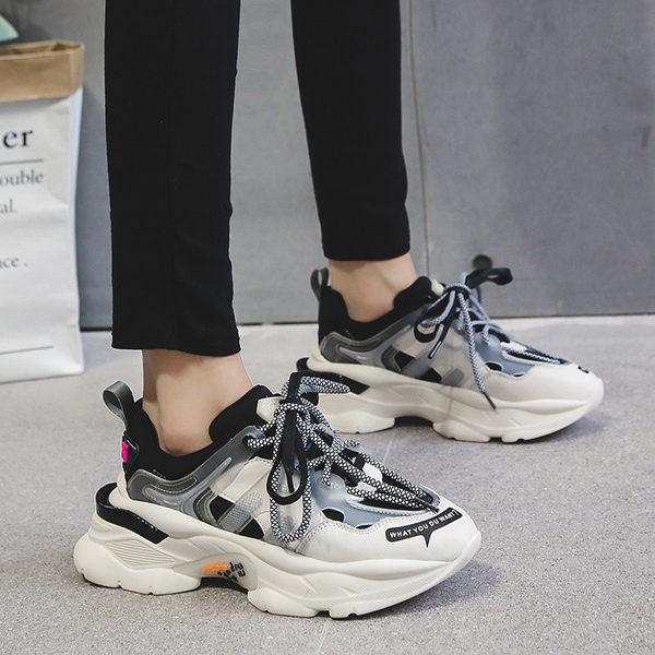 Adidasi de dama cu talpa aspra in doua culori