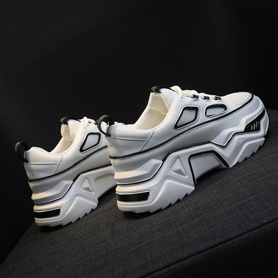 Adidasi moderni de dama cu talpa inalta din piele ecologica