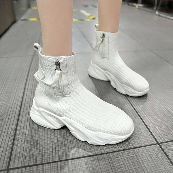 Șosete de damă cu fermoar