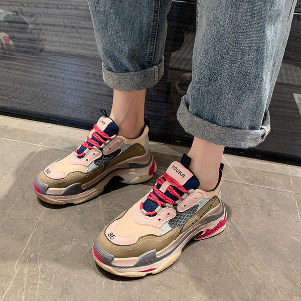 Adidasi de dama cu talpa aspra in trei culori