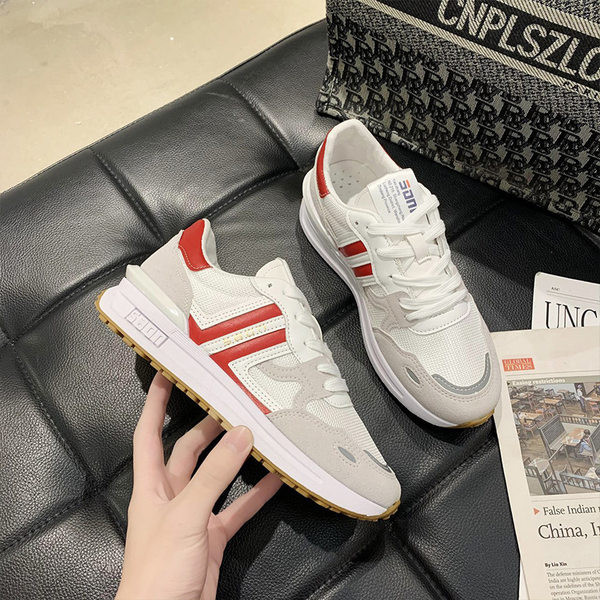 Ženske tenisice sa vezicama i ravnim đonom - tri boje