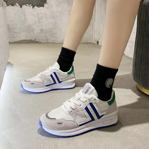 Ženske tenisice sa vezicama i ravnim đonom - tri boje