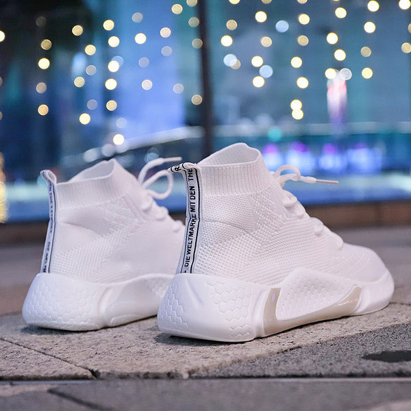 Tenisi dama textile cu sireturi si inscriptionare