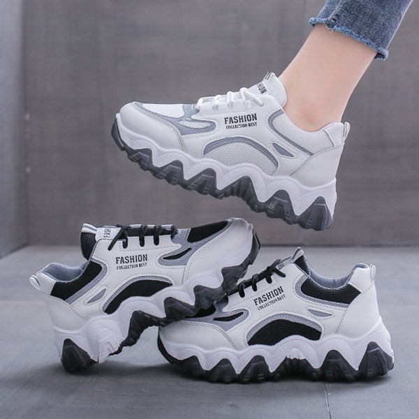 Aktualne ženske tenisice od umjetne kože s prepustom