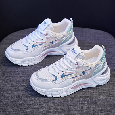 Ženske tenisice sa vezicama i ravnim đonom - tri boje