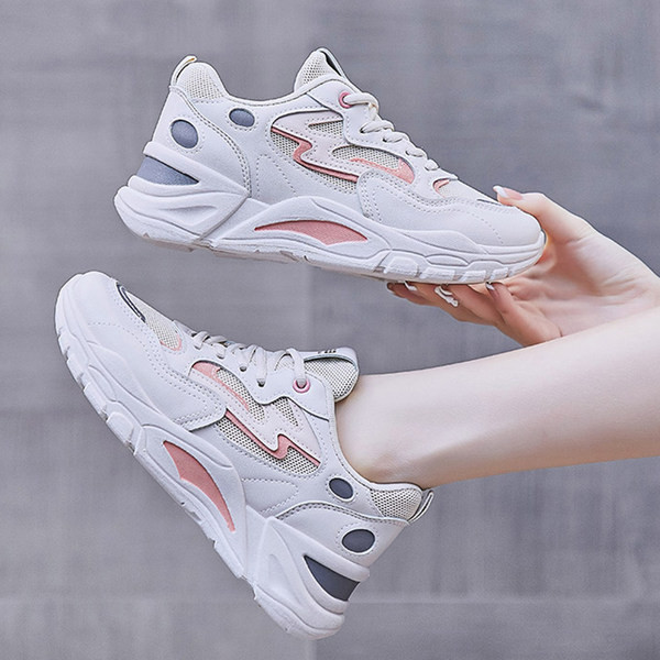 Ženske tenisice sa vezicama i ravnim đonom - tri boje